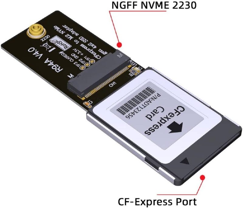 Cablecc Type-B CF-Express to NVMe 2230 M.2 M-Key CH SN530 SSD Adapter CFE for Xbox Series X&S PCIe4.0 Expansion Memory Card - Image 3